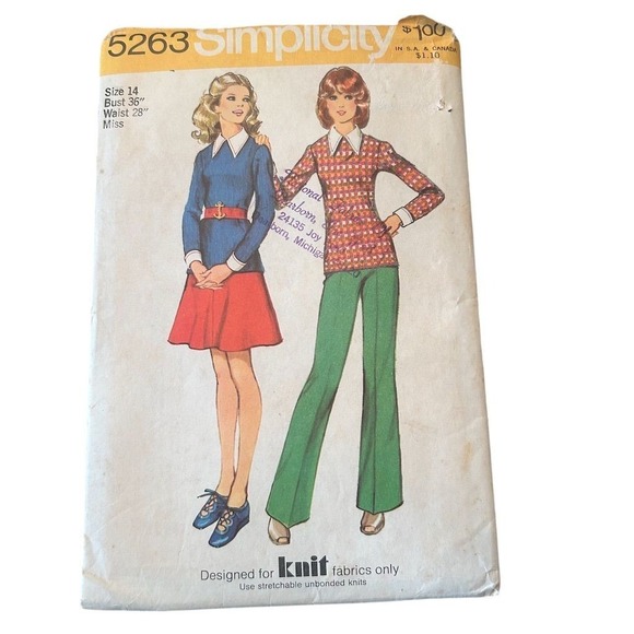 1970s Vintage Simplicity Petite Sewing Patterns Lot - Picture 6 of 16